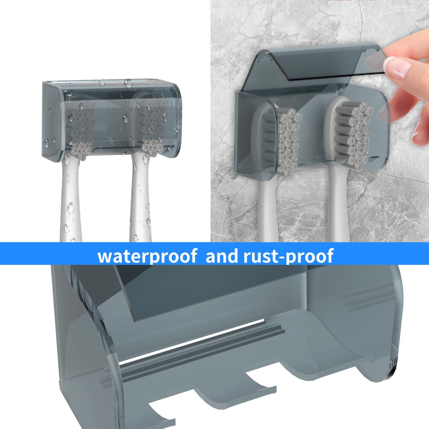 Stylish and Waterproof Toothbrush Holder for the Bathroom
