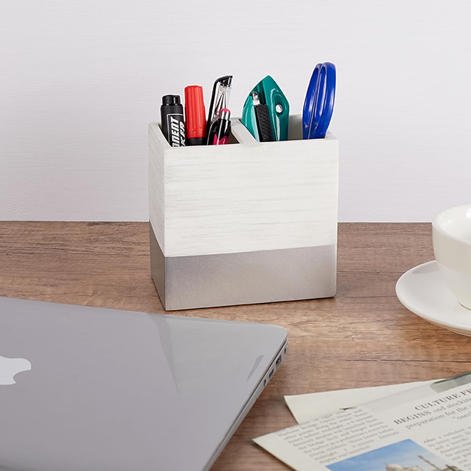 Toothbrush Holder with Anti-Slip Base for Bathroom Countertop Organizer