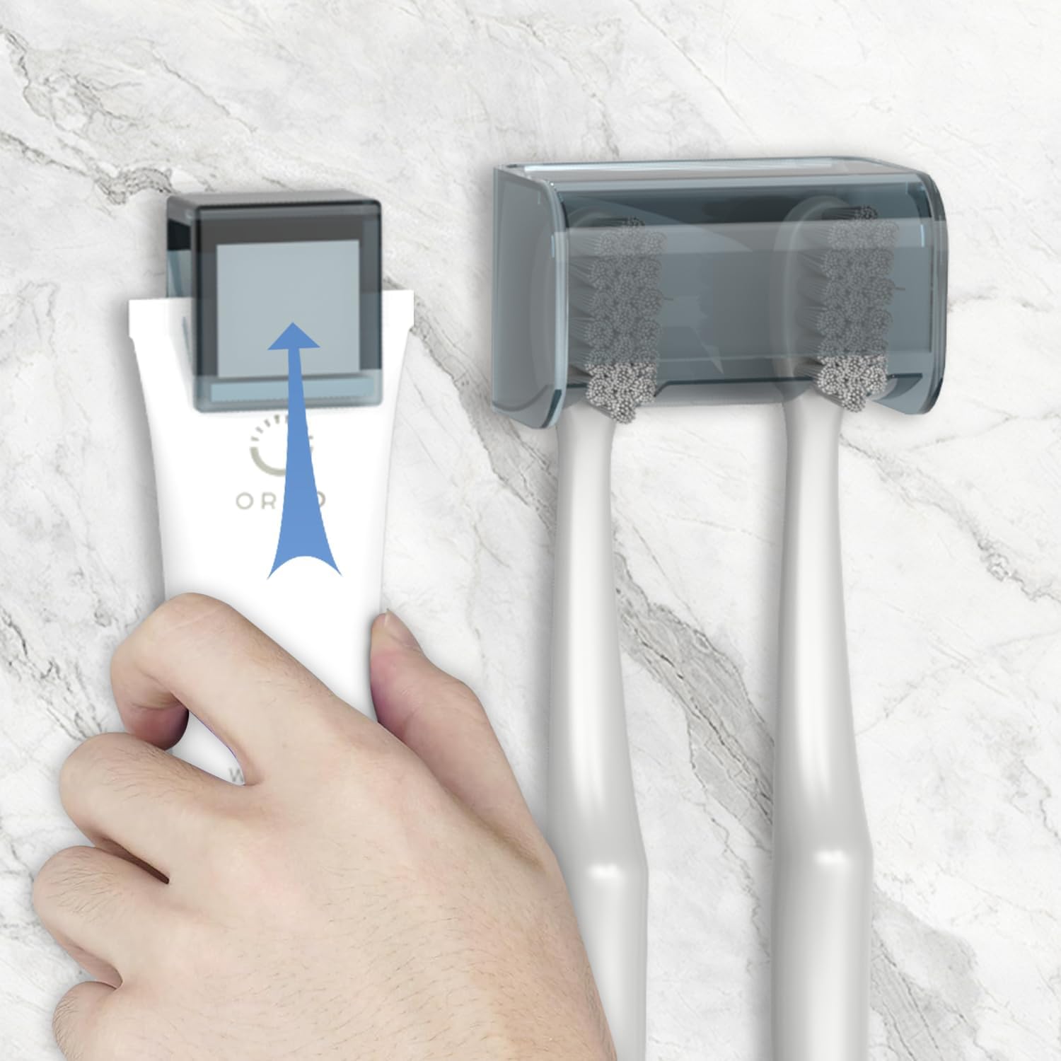 High-Quality 3-Pack Wall-Mounted Toothbrush Razor Holder
