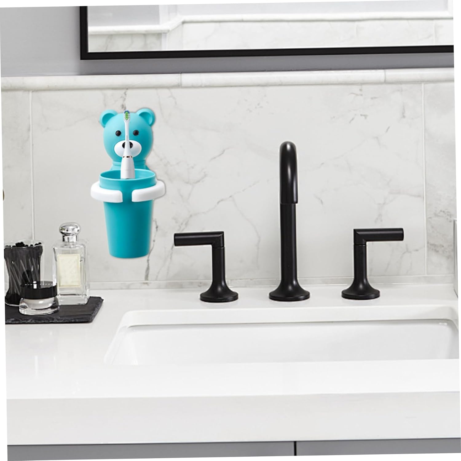 Kids Bear Toothbrush Holder with Cup Set