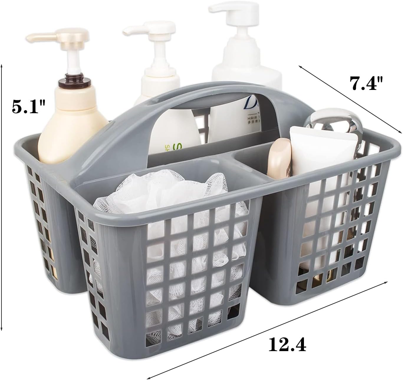 Trackless compact and portable shower organizer