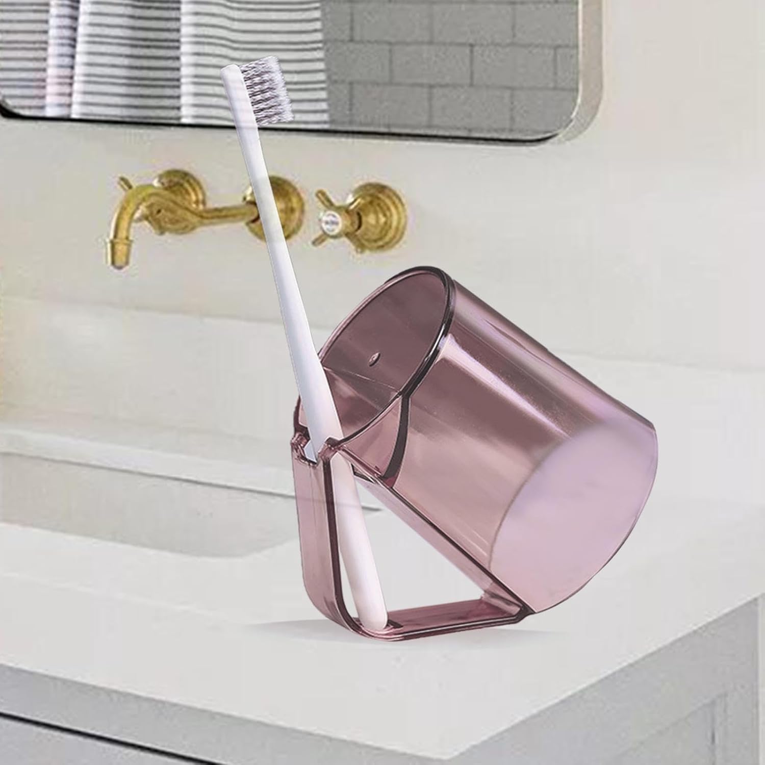 Multifunctional Toothbrush Storage Cup - Toothbrush Holder for Restroom with Pro Design