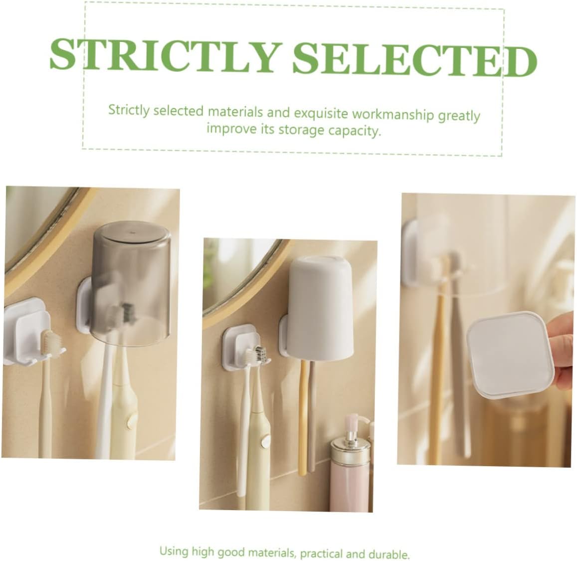 Perfect Space-Saving Toothbrush Holder Set