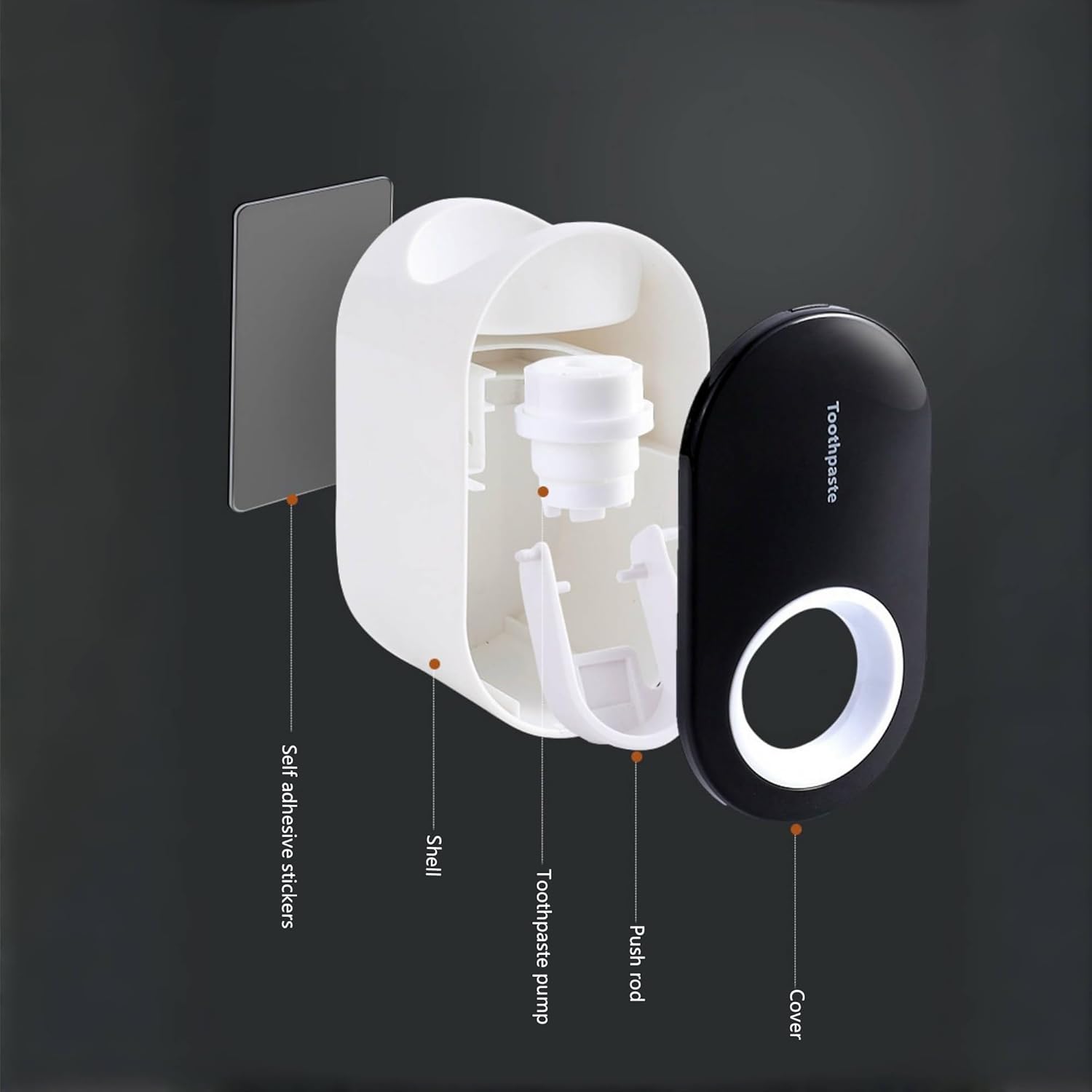 Stainless Steel 3-in-1 Wall-Mounted Oral Care Organizer