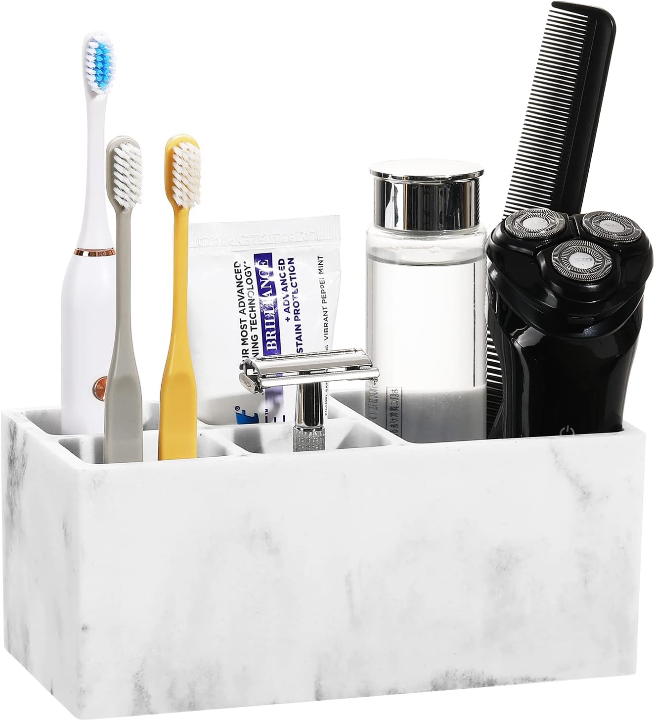 Luxspire Toothbrush Holder with 5 Slots