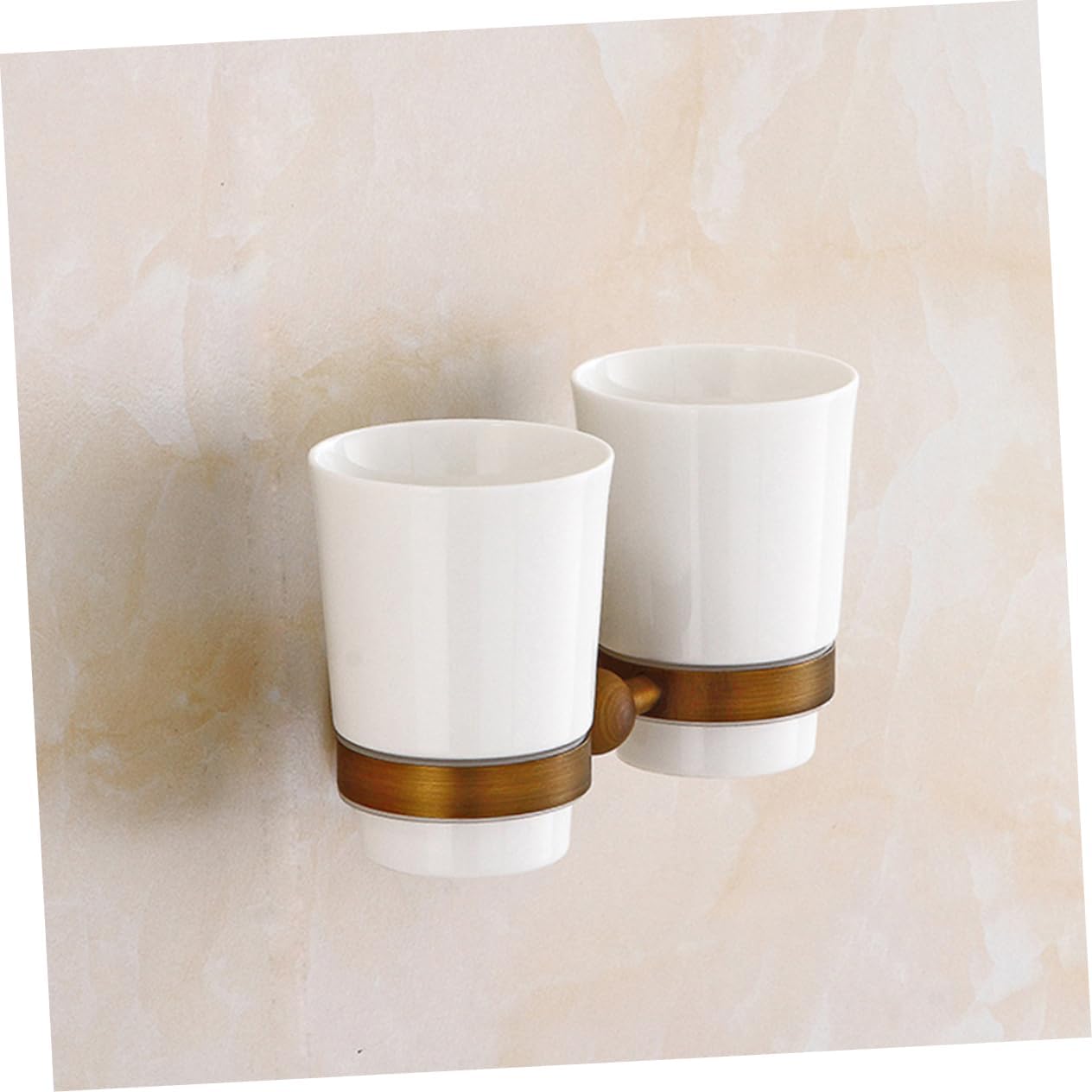 Vivid Wall-Mounted Toothbrush Cup Holder