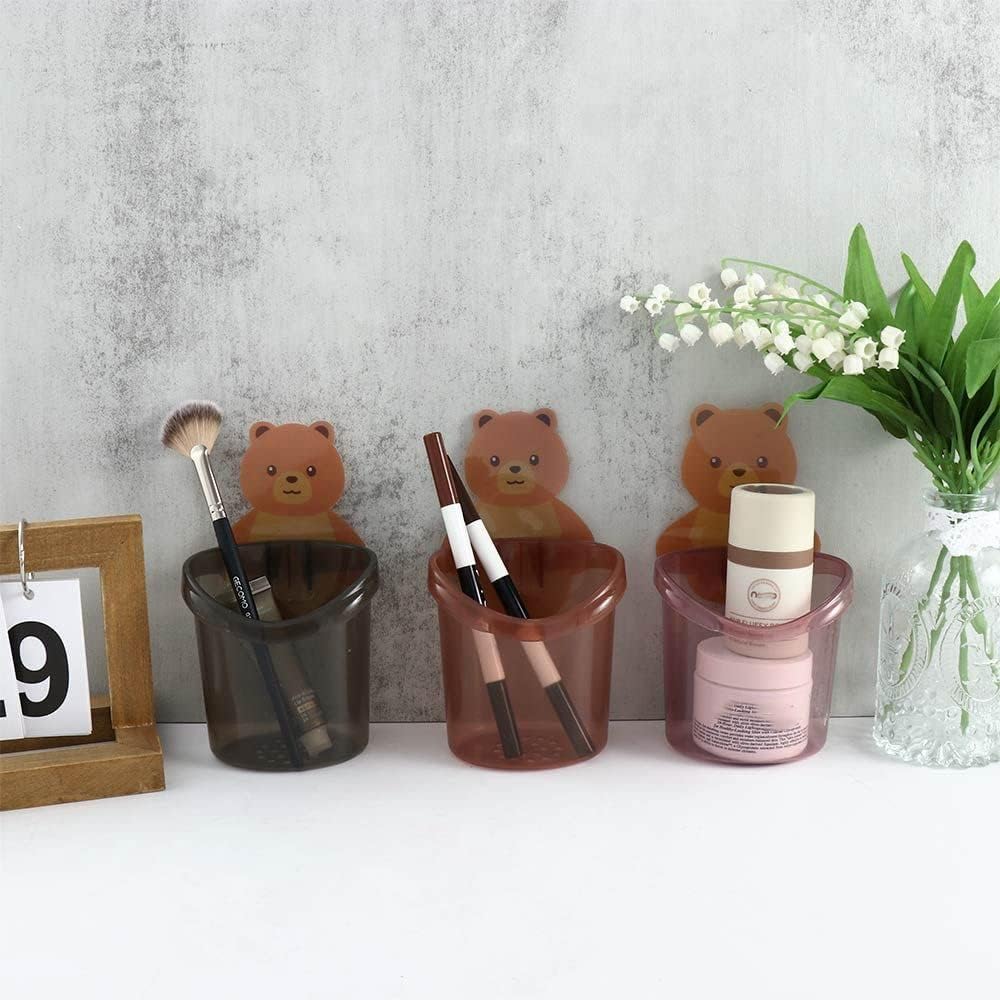 Cute Bear Wall Mounted Toothbrush Holder