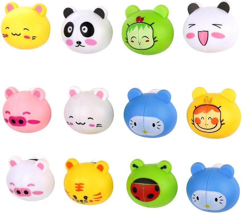 Adorable Animal Toothbrush Holder 5 Pcs Wall Mount