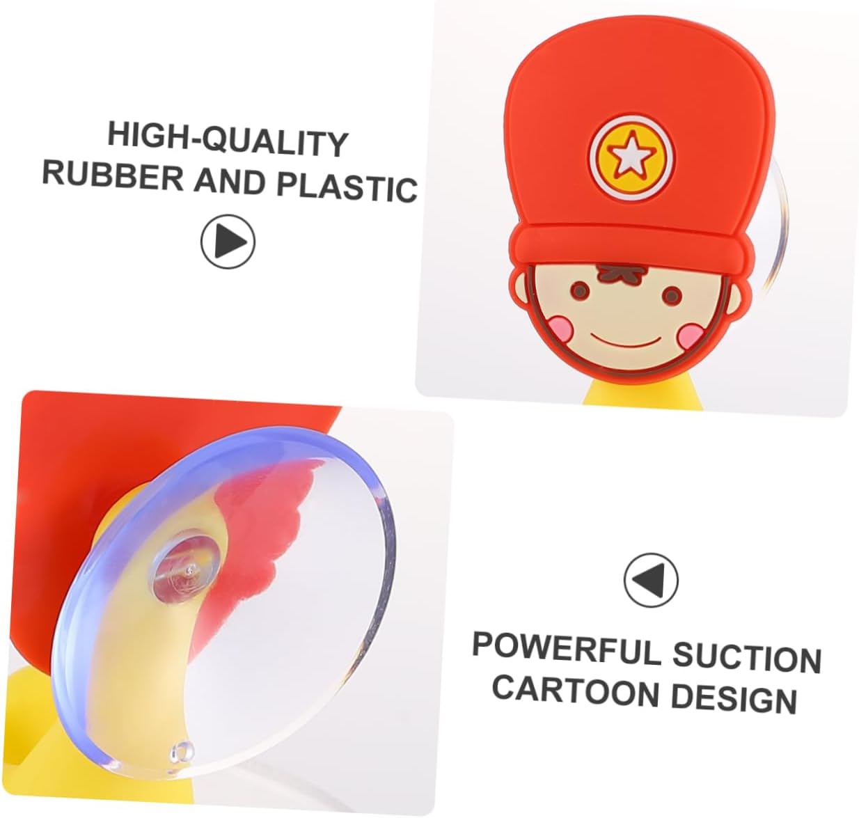 3-Piece Cartoon Suction Toothbrush Holder for Kids in the Bathroom