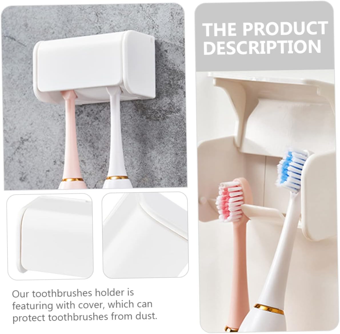 Space-Saving Wall-Mounted Toothbrush Holder