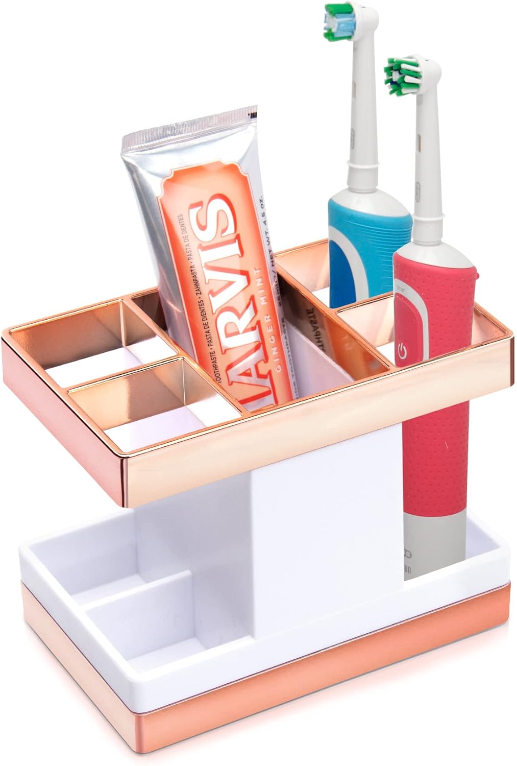 Chintu Kids Electric Toothbrush Holder Set Rust-Free Family Organizing for Bathrooms