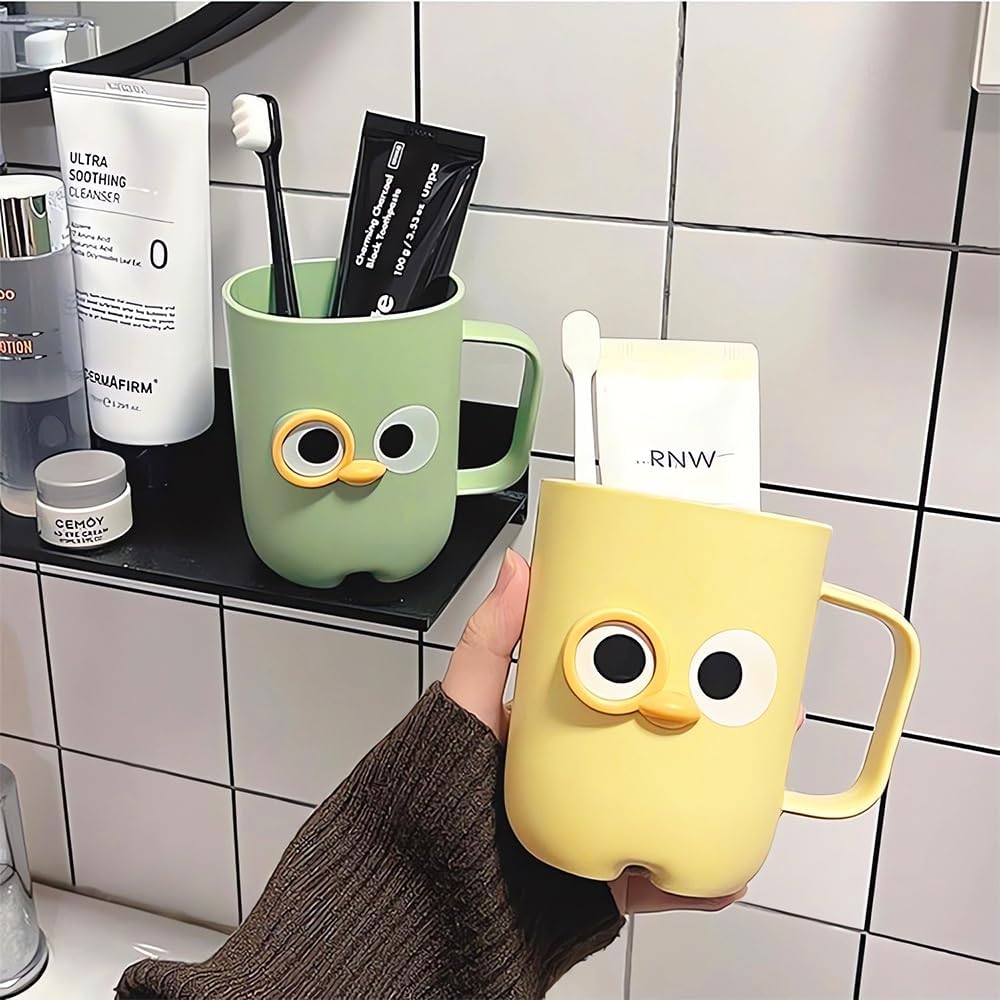 4 Pcs Cute Cartoon Toothbrush Holders for Kids and Adults