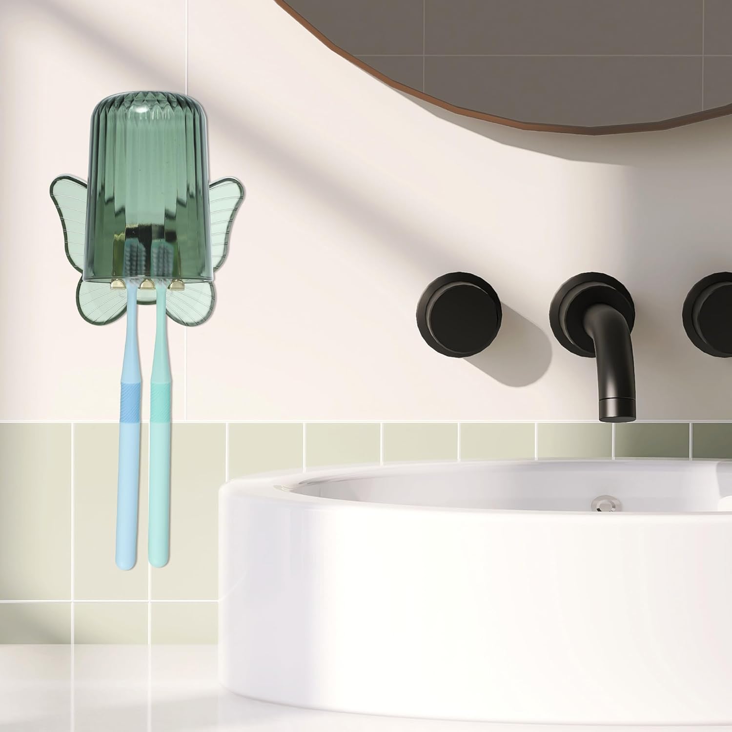 VOCOSTE Wall-Mounted Toothbrush Holder