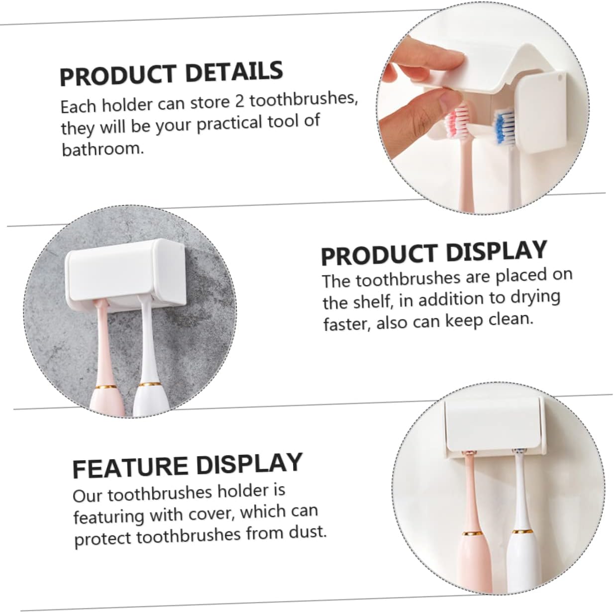 Space-Saving Wall-Mounted Toothbrush Holder