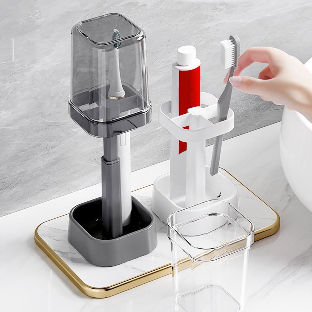 Premium Toothbrush Organizer Stylish Compact Durable