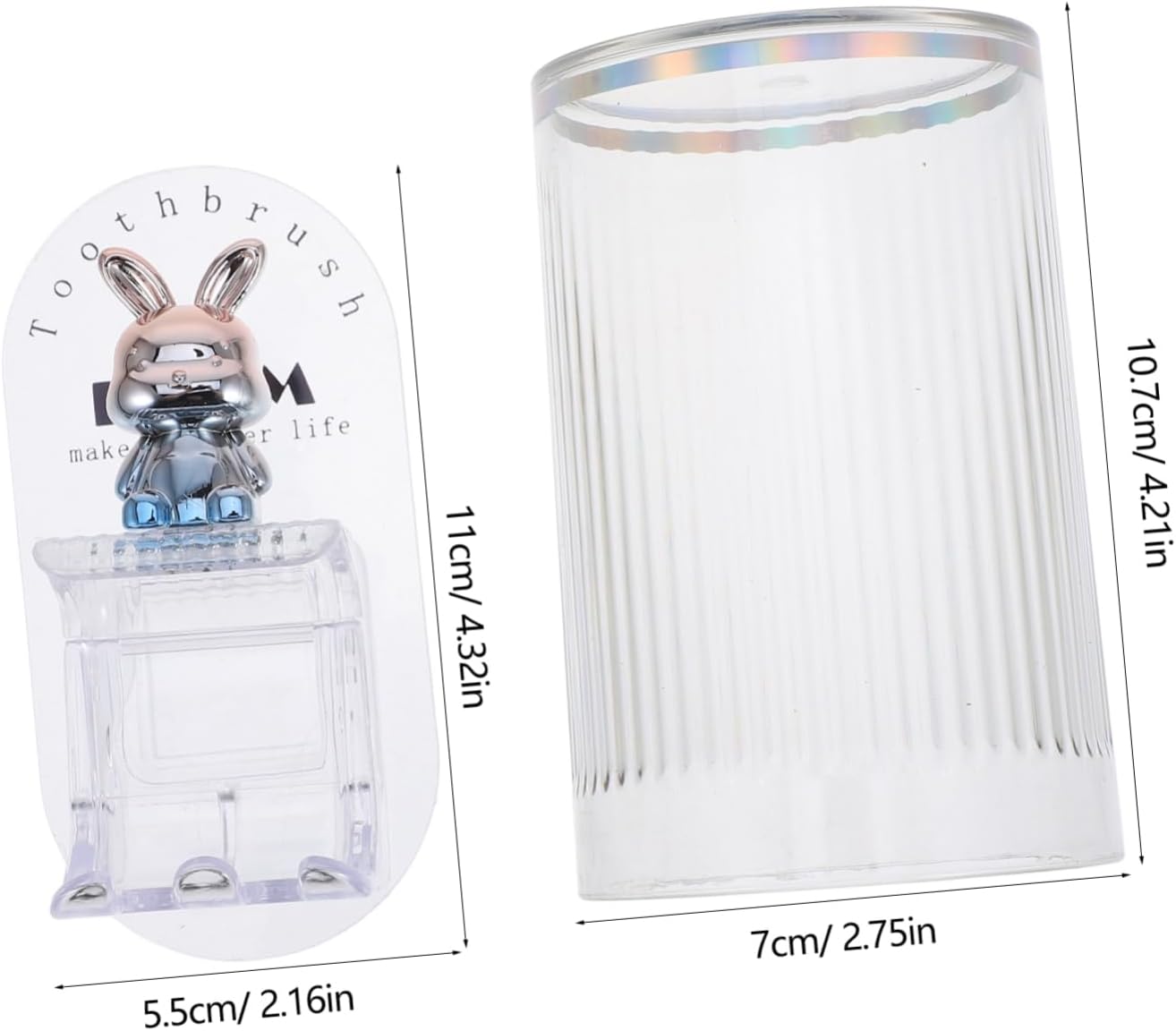 Space-Saving Wall-Mounted Toothbrush Holder for Kids