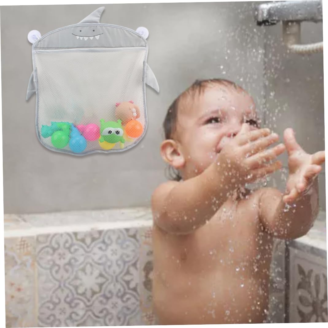 KUYYFDS Easy Bath Toy Organizer Net for Kids with Suction Cups