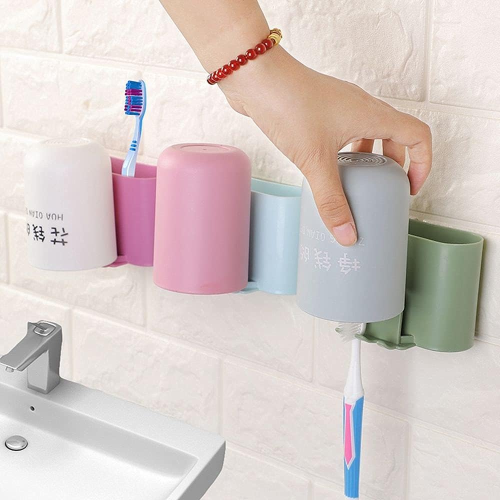 Durable Wall-Mounted Toothbrush Holder