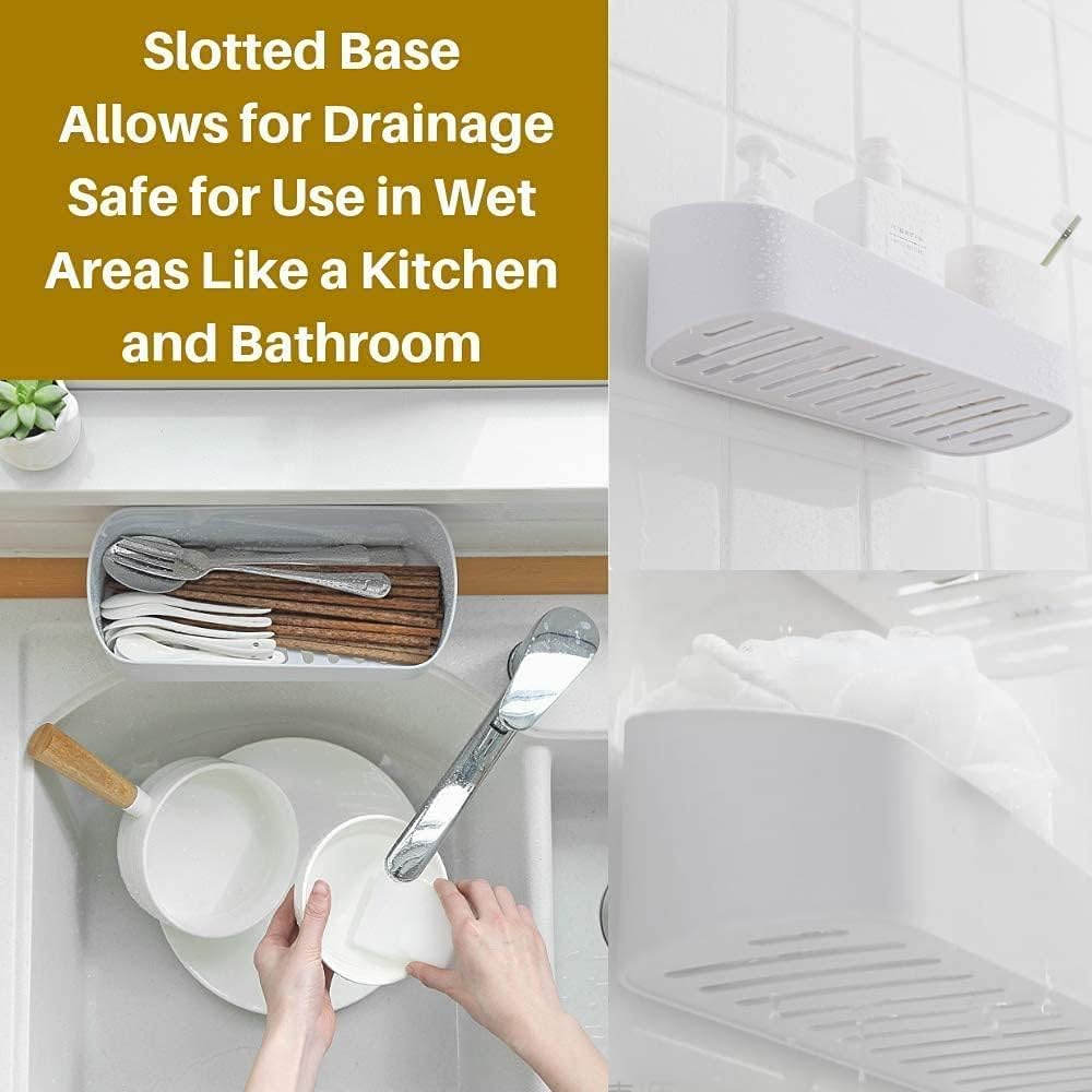 2-Pack Adhesive Bath Organizer