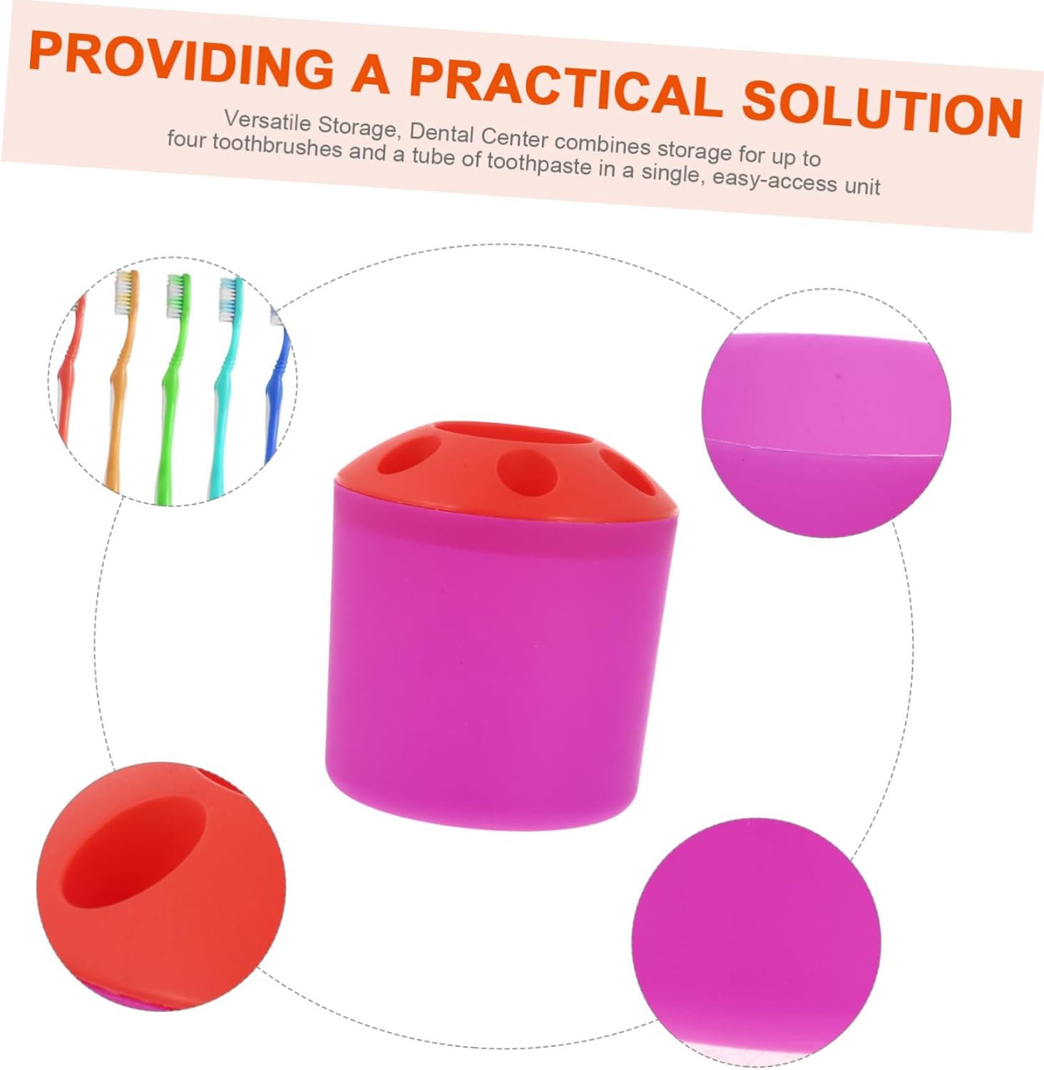 LIFKICH Bathroom Shelf Organizer Toothbrush Cup