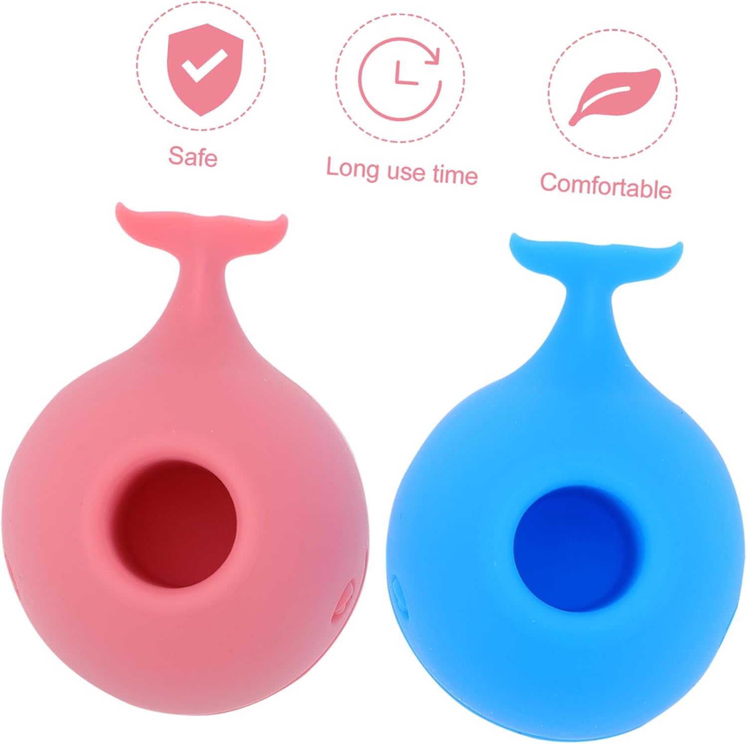 Alipis 2-Piece Blue Toothbrush Holder with Whales