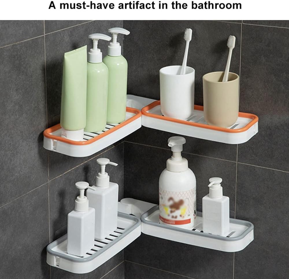 BAHELS 180 Corner Drain Shower Caddy Storage Rack