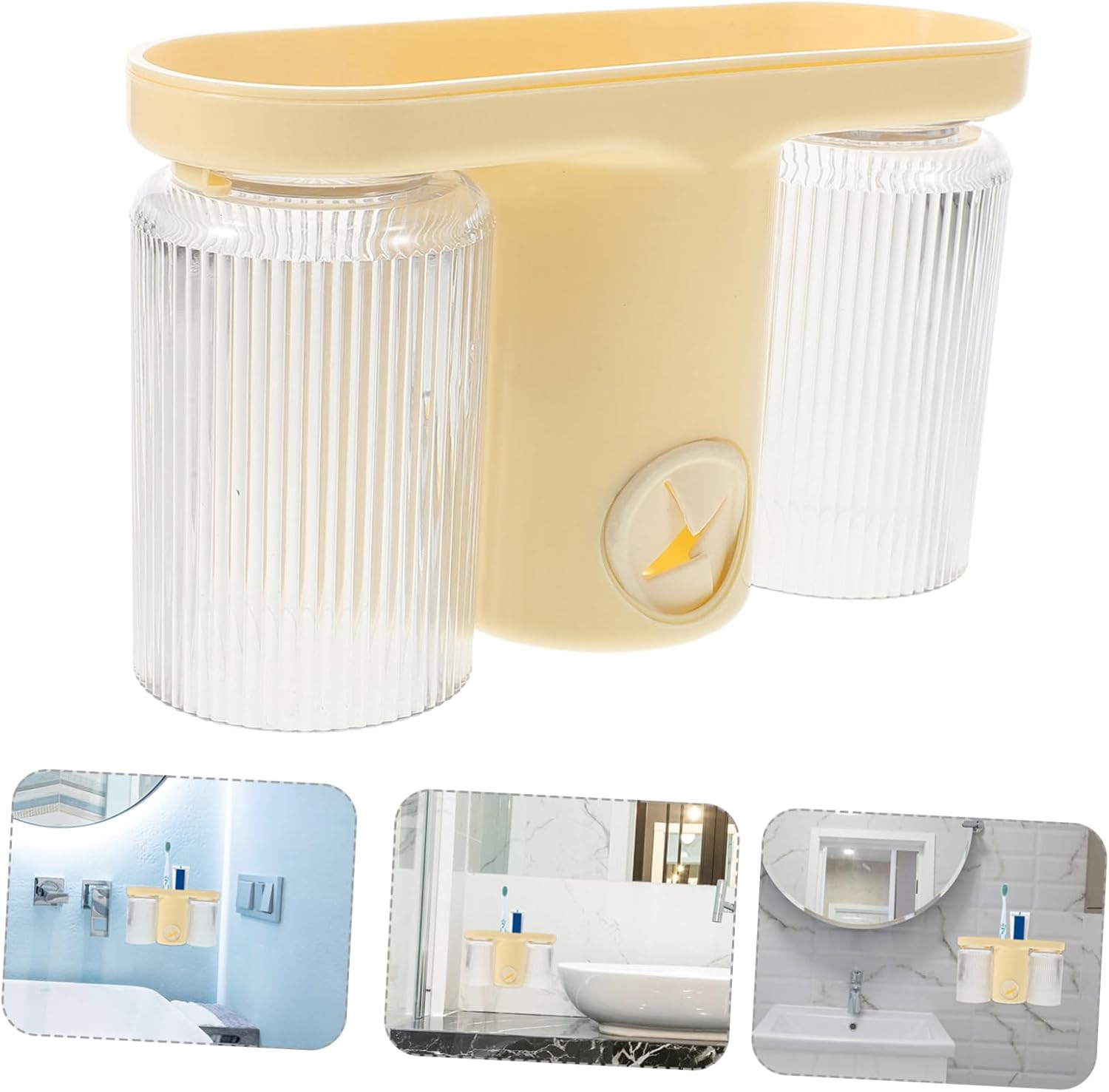 Multi-Function Toothbrush Toothpaste Holder