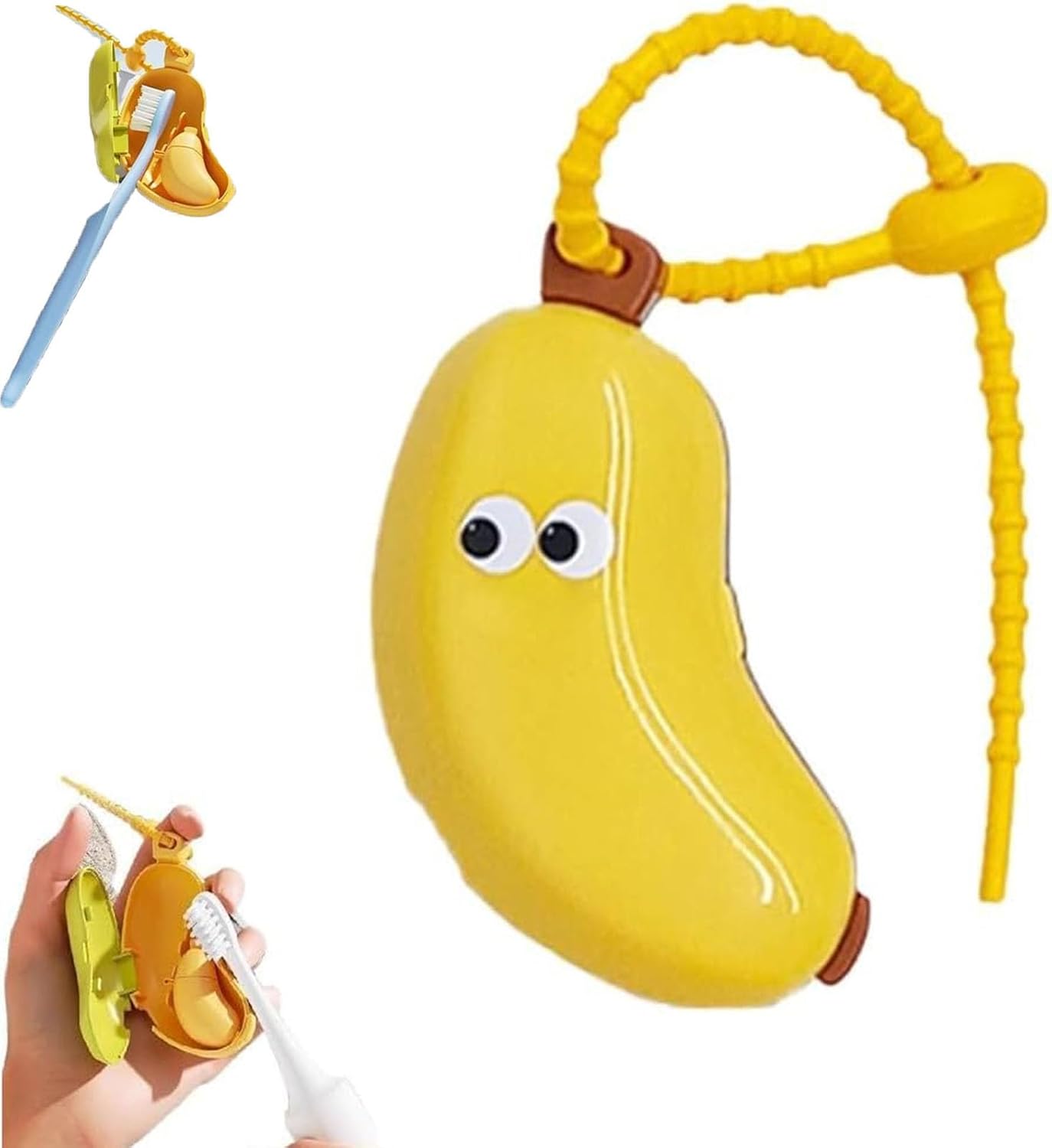 Banana Toothbrush Holder Travel-friendly Dispenser Case
