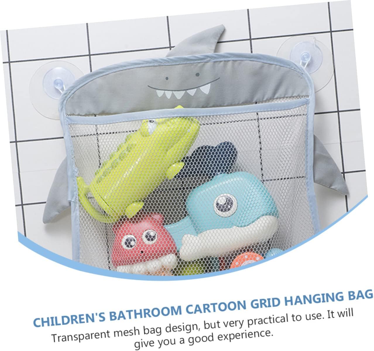 Cabilock Bathroom Toy Organizer Mesh Bag for Kids
