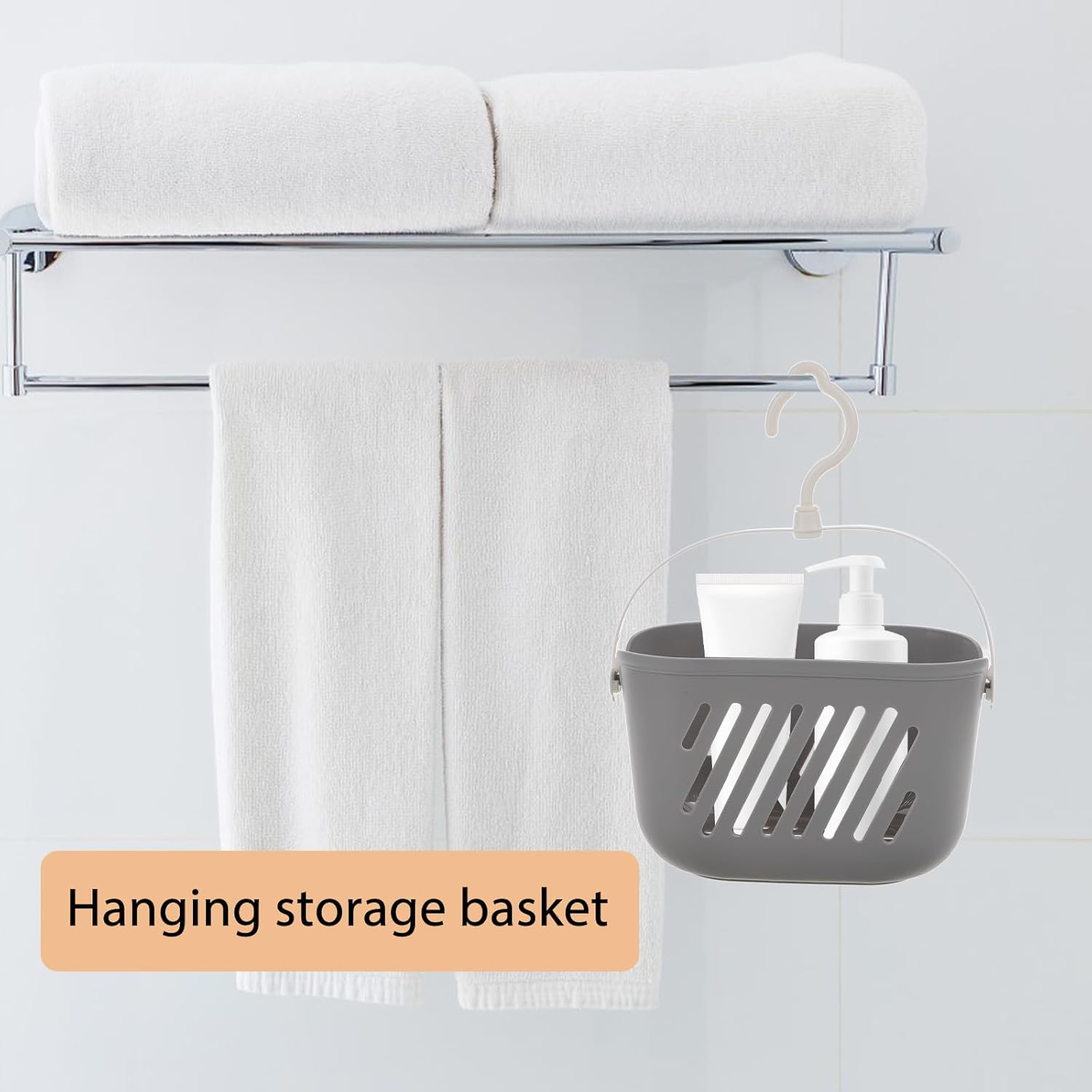 STOBAZA Hanging Shower Basket - Easy Storage Organization