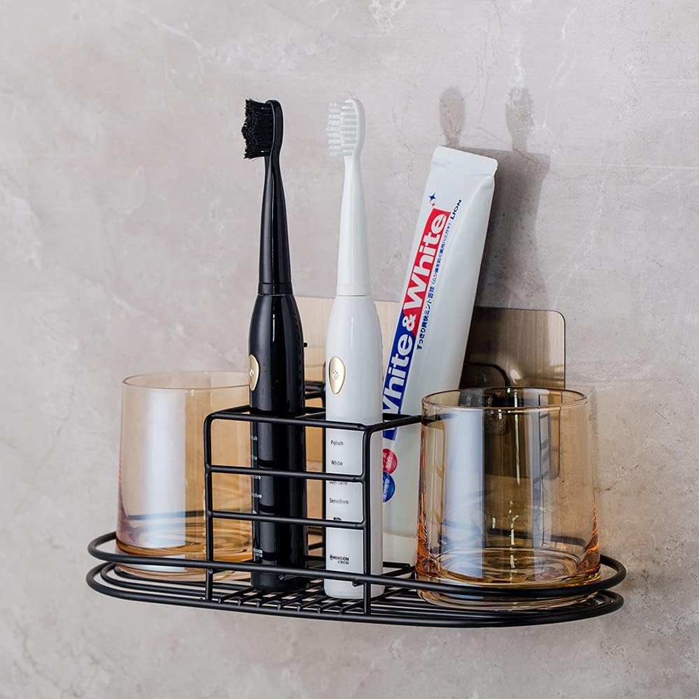 Yishua Electric Toothbrush Holder Stainless Steel Magnetic Wall-Mounted Bathroom Accessory