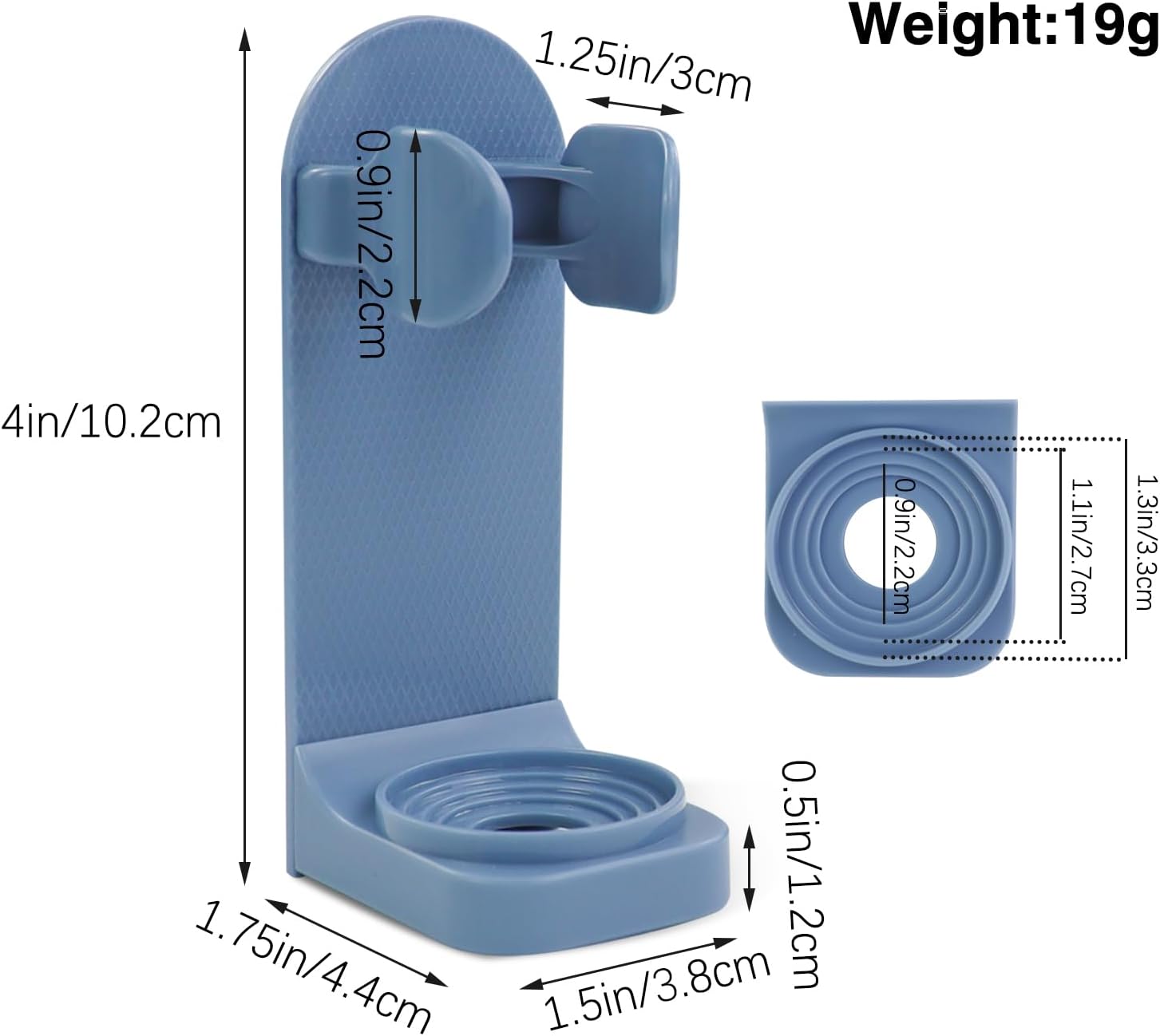 Feelorna 2 Pcs Electric Toothbrush Holders Wall Mounted No Drilling Organizer