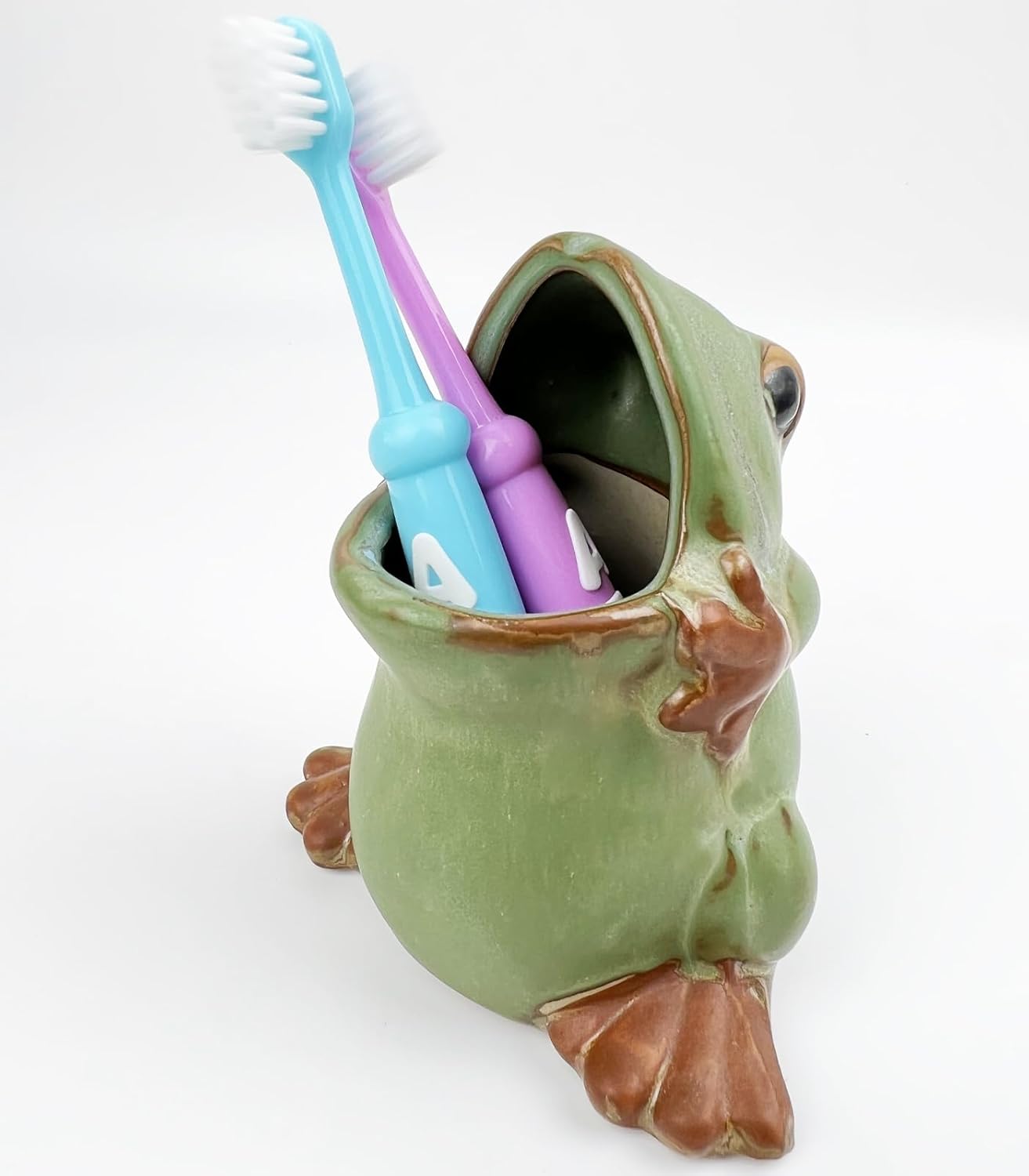 Fridays Frenzy Frog Fun - Kids Toothbrush Holder