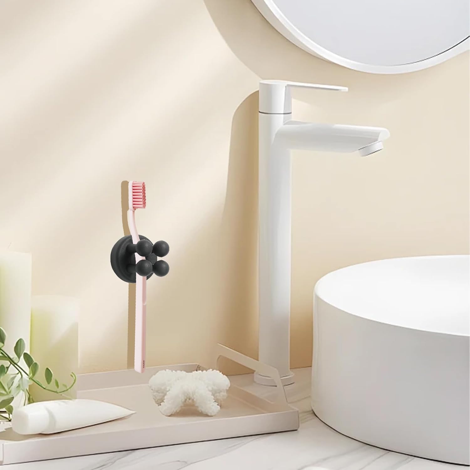 Four Silicone Toothbrush Key Holder Multi-Functional in Kitchen Bathroom