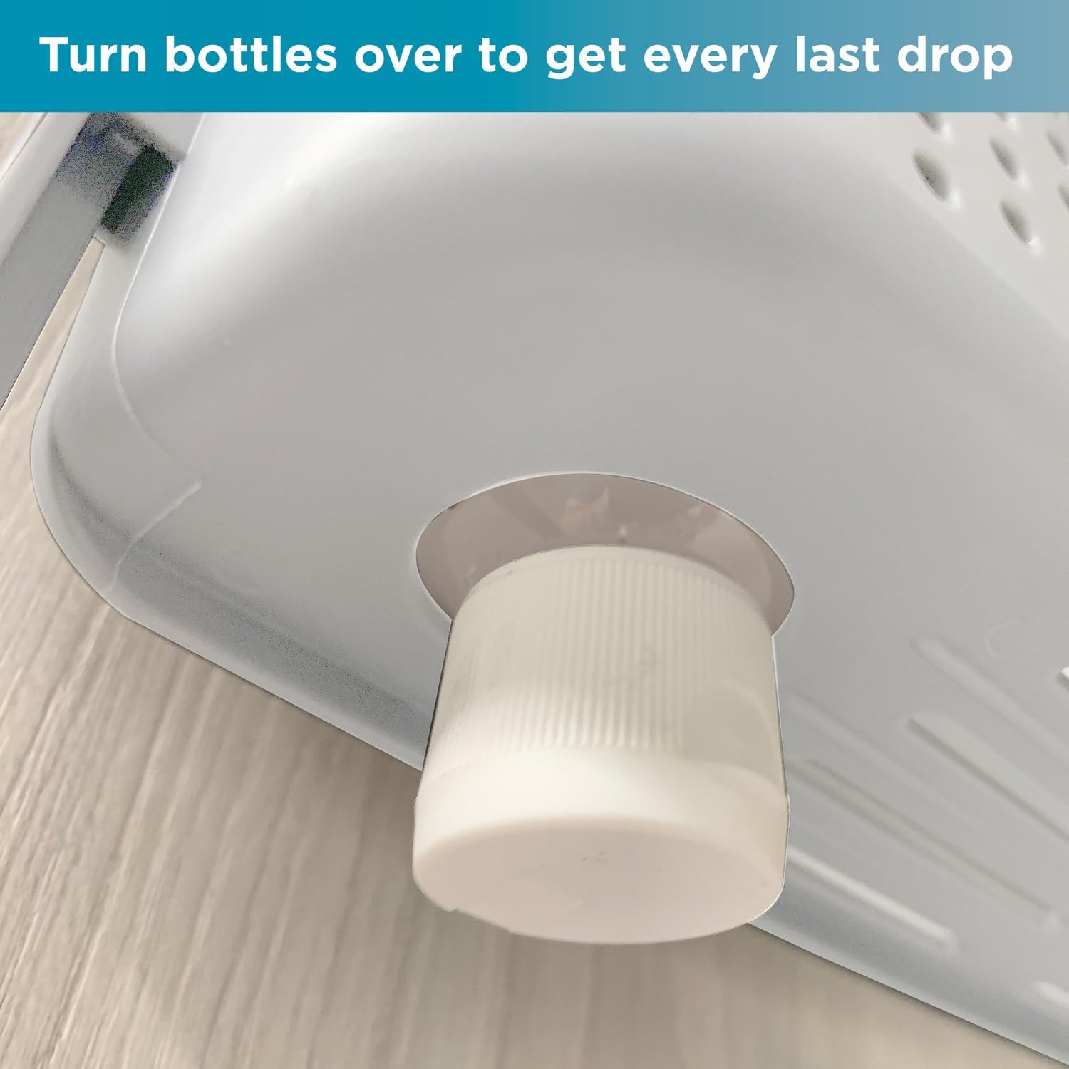 BLACKDECKER 2-Way Convertible Shower Caddy with Hooks and Suction Cups White