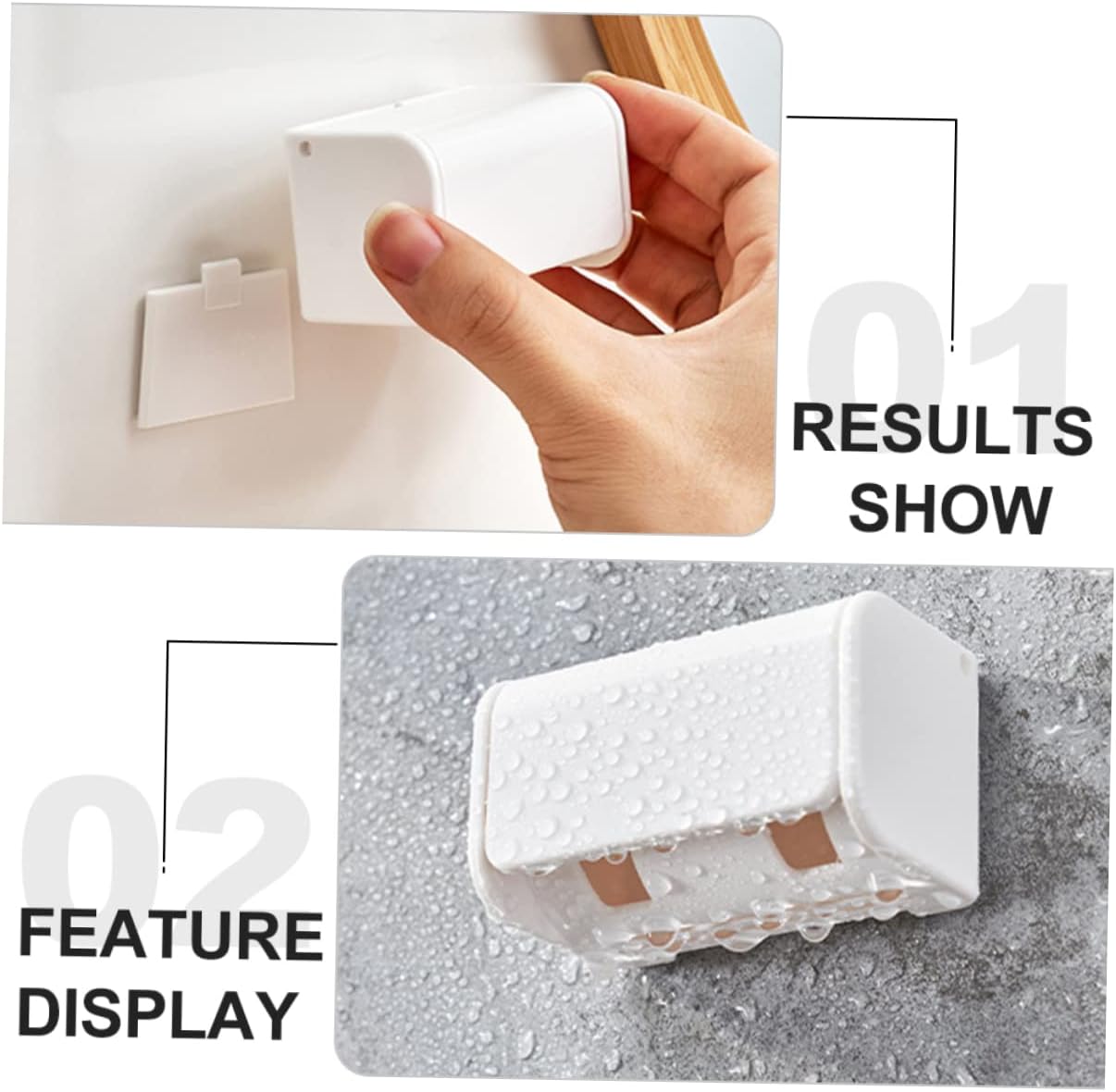 Space-Saving Wall-Mounted Toothbrush Holder