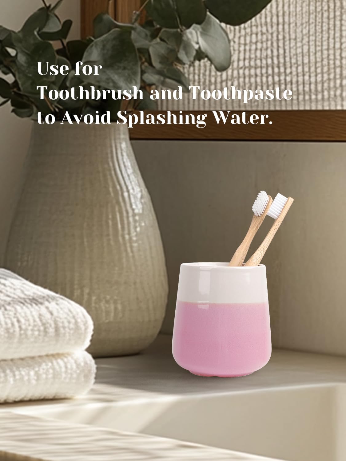 INGOFIN Ceramic Toothbrush Holder