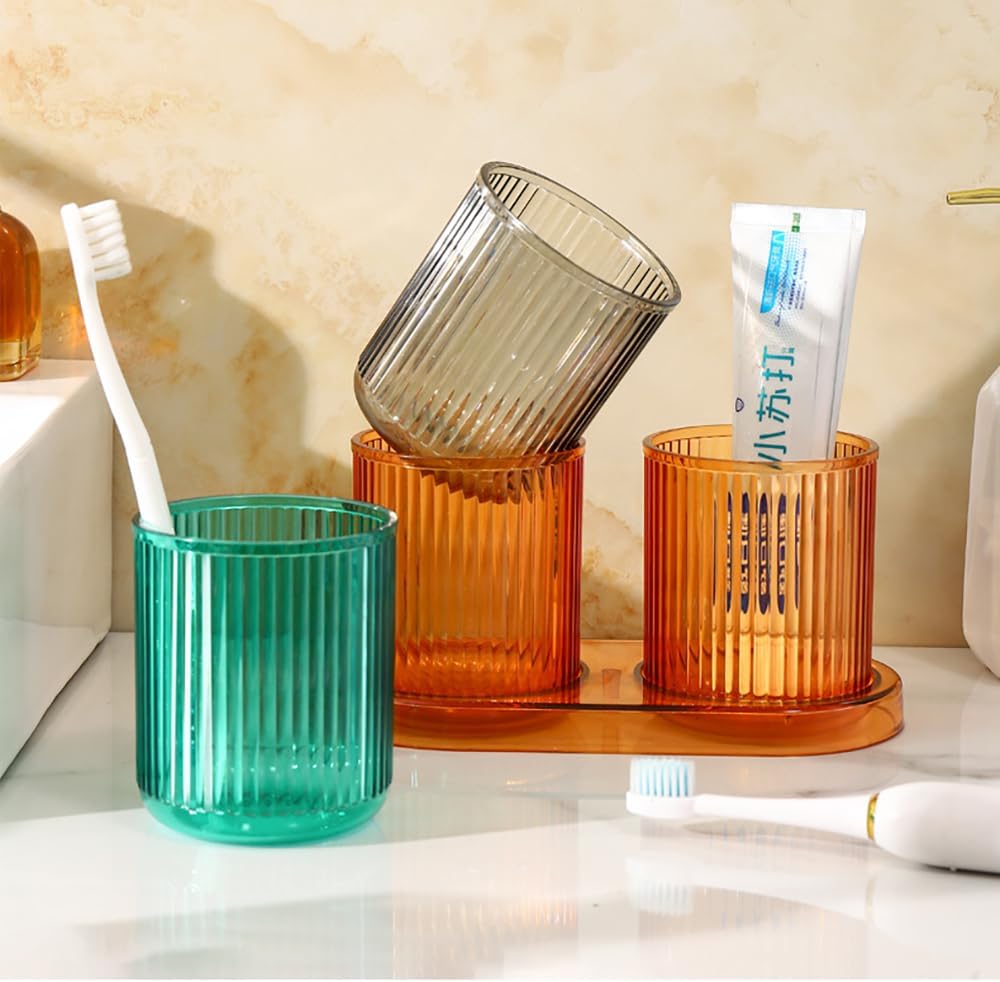 Bathroom Toothbrush Holder Tumbler Set for 2