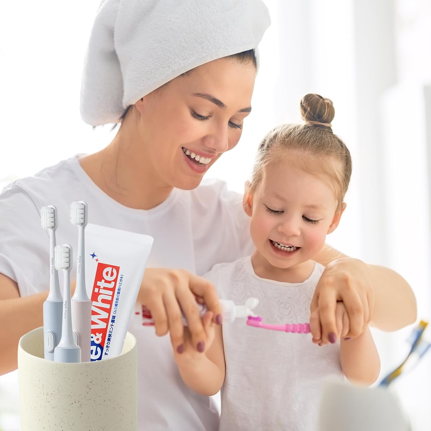 Ceramic Toothbrush Holder - Durable Eco-Friendly Bathroom Organizer