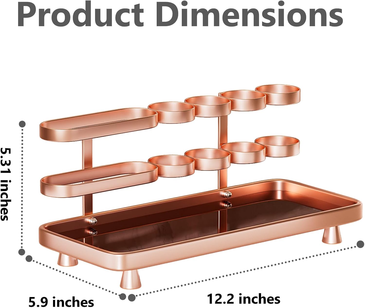 Electric Toothbrush Holder - Rose Gold Design for Clean and Convenient Daily Use