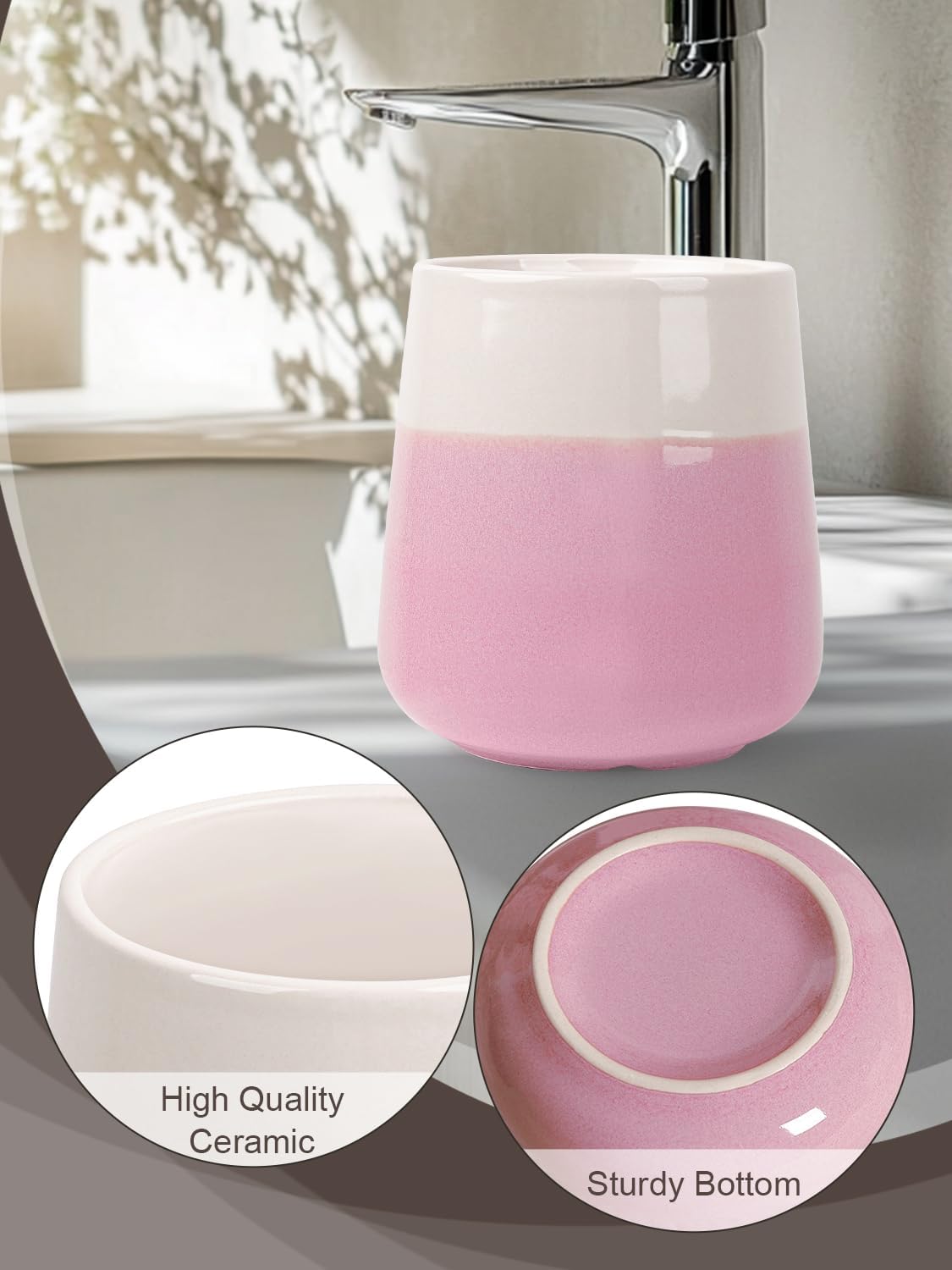 INGOFIN Ceramic Toothbrush Holder