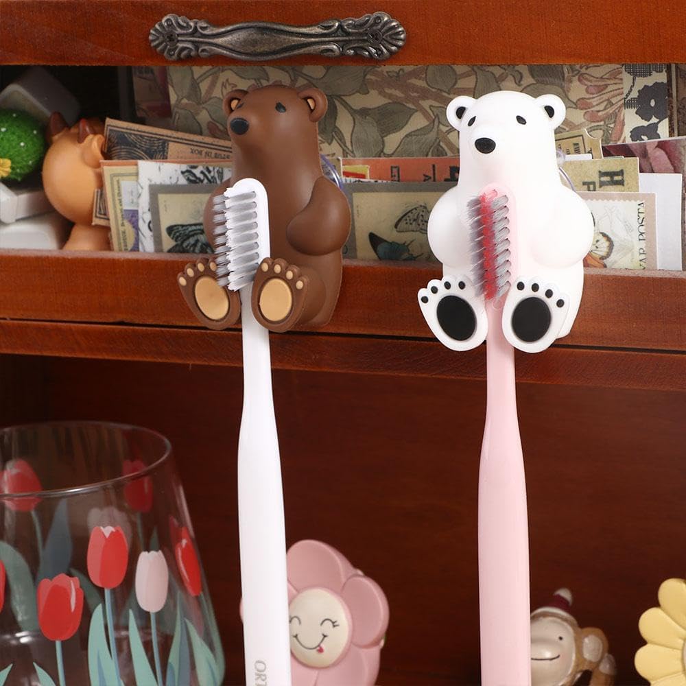 Perfectly Puzzling Polar Bear Toothbrush Holder
