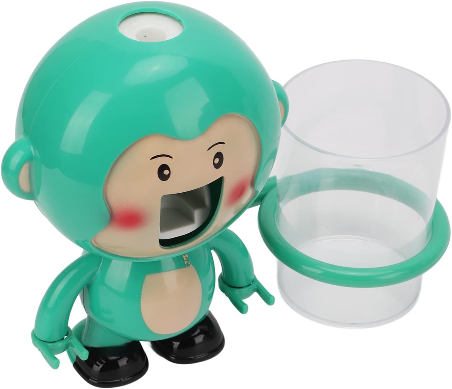 Cutesy Cartoon Monkey Toothbrush Holder Wall-Mounted for Kids