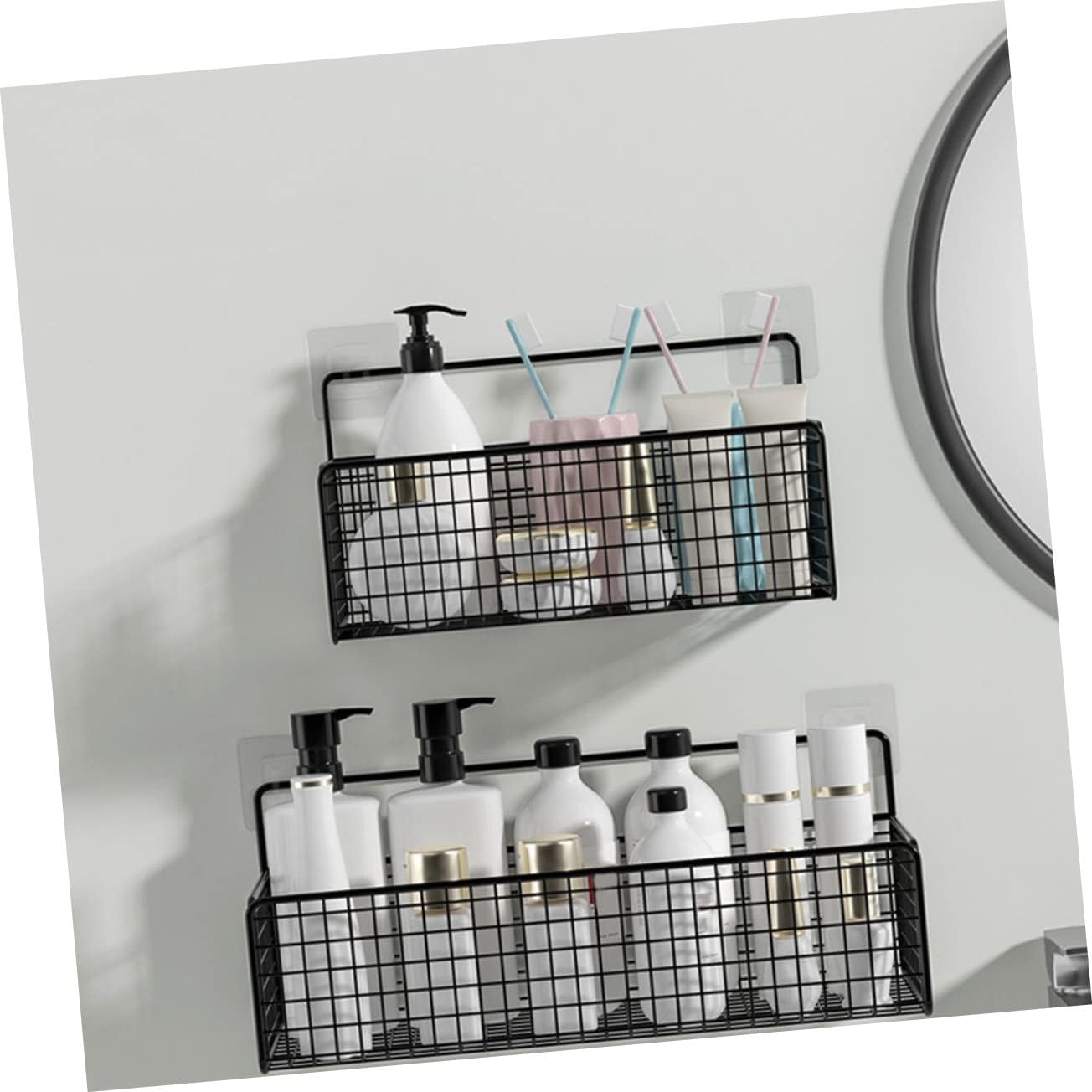 Sturdy Iron Shower Organizer for Bathroom Storage