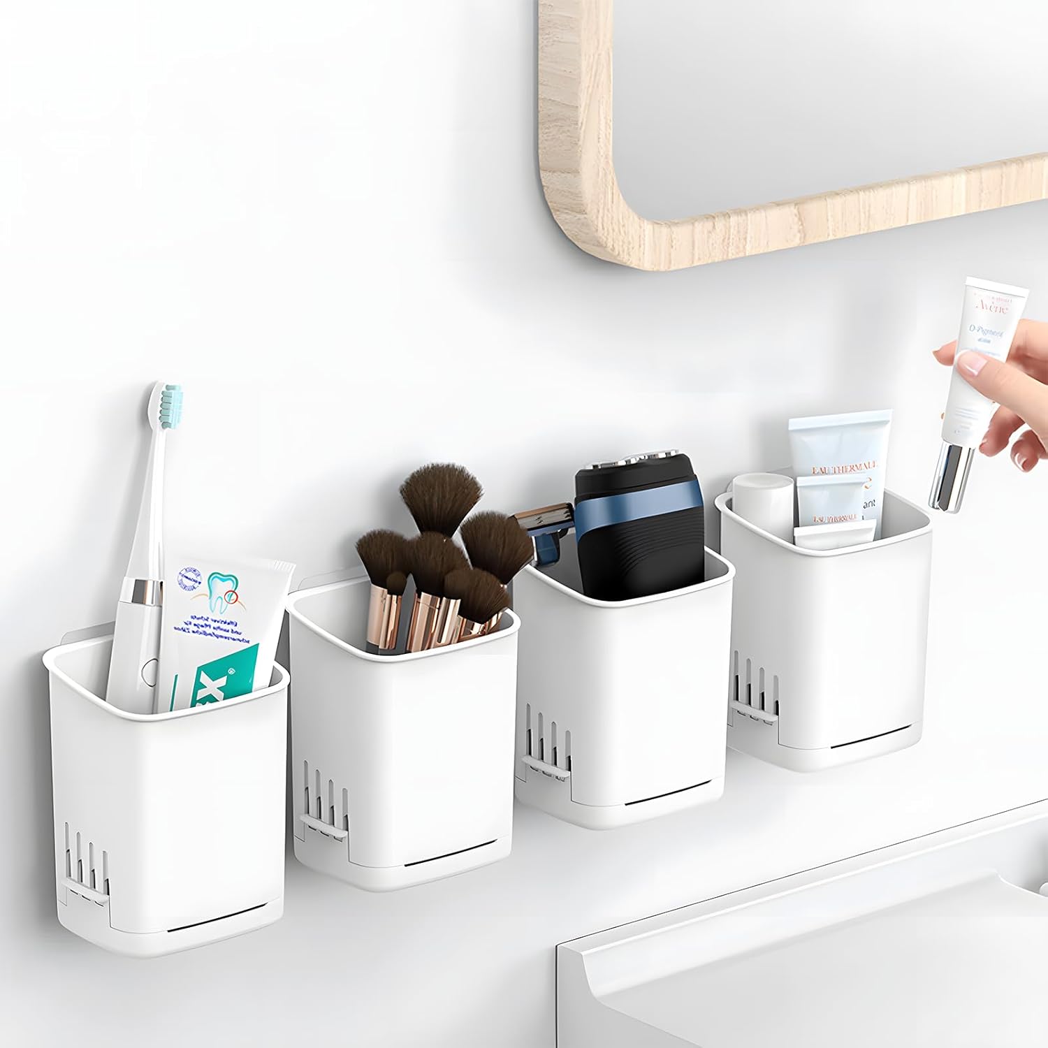 Sturdy Wall-Mounted Toothbrush Holder SIBRANT