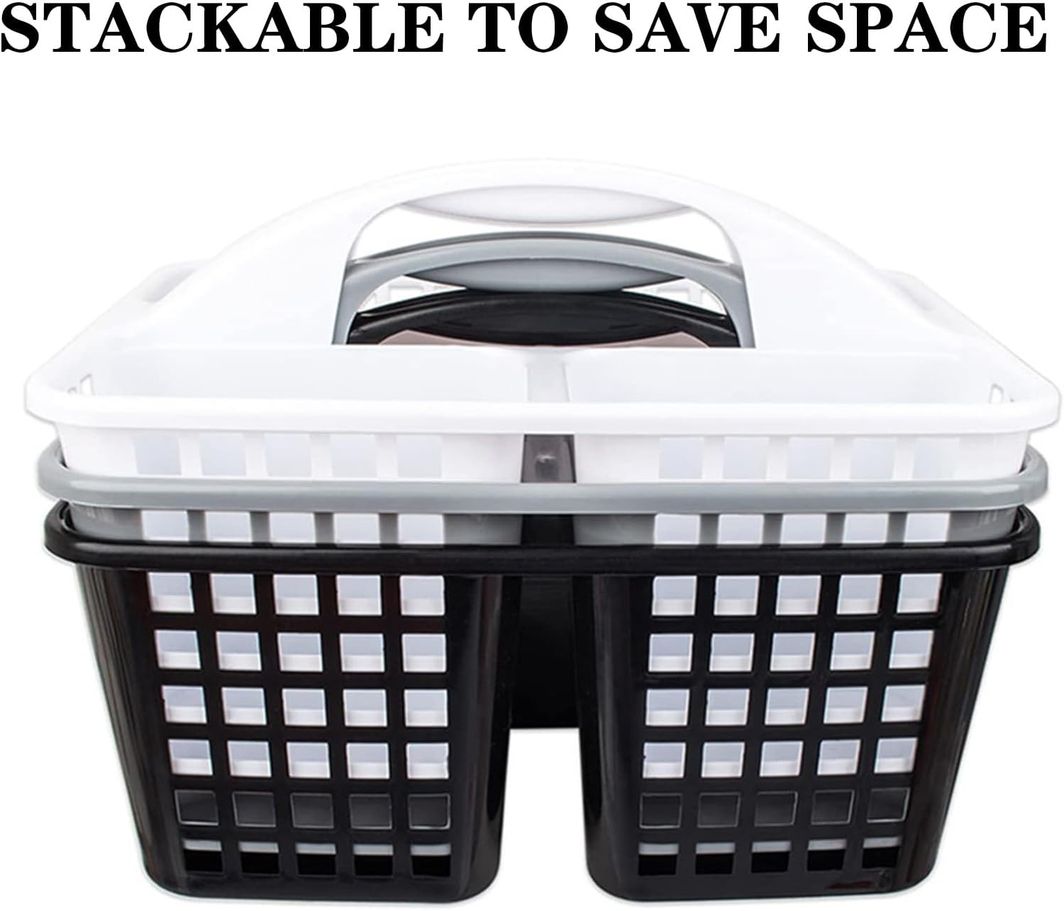 Trackless compact and portable shower organizer