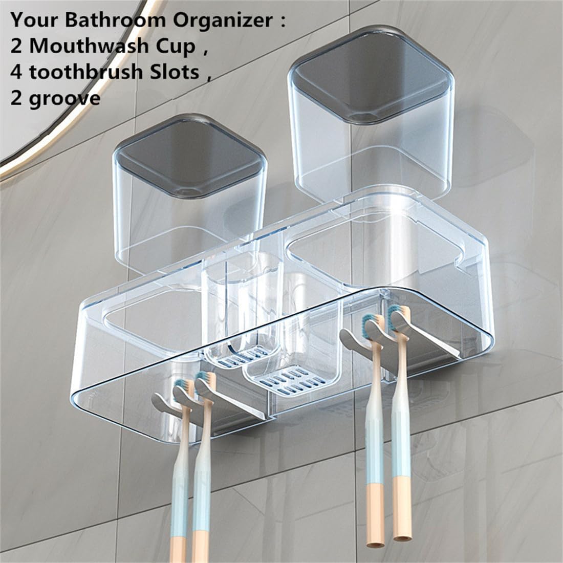 Organize Your Toothbrush Mouthwash in Style