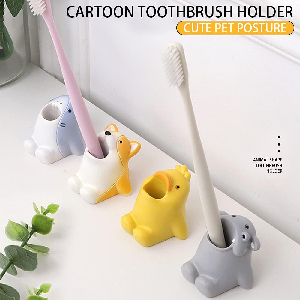 Cute Cartoon Toothbrush Holder for Kids Duck