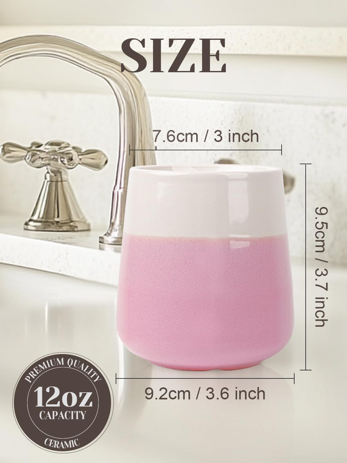 INGOFIN Ceramic Toothbrush Holder