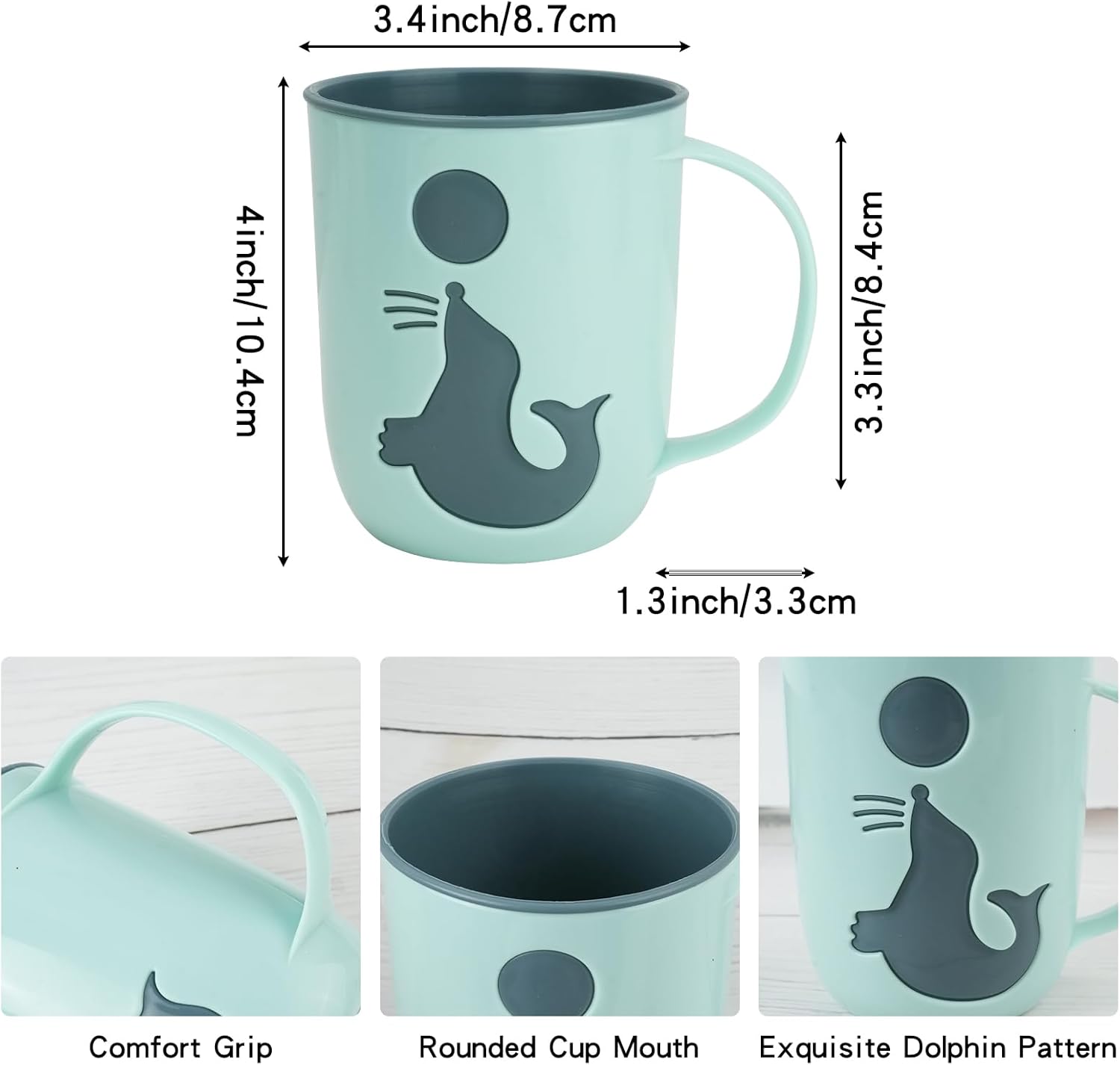 Unique Toothbrush Cup 4-Pack for Bathroom